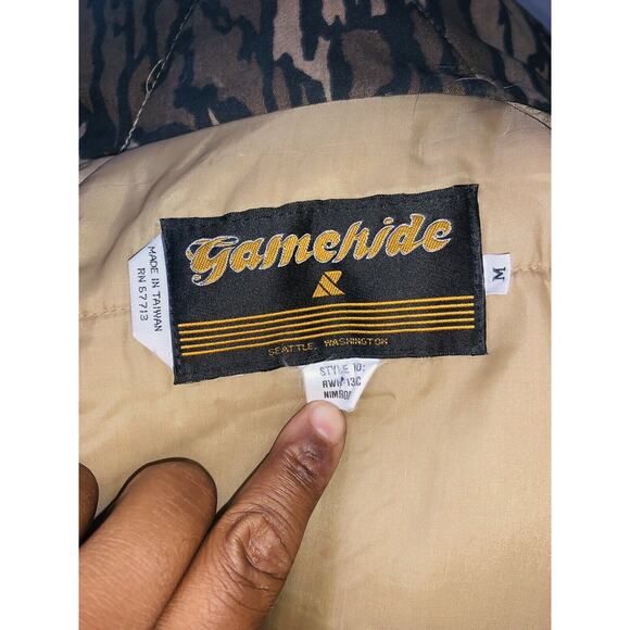 Vintage Gamehide camo hunting jacket coat waterproof warm size Medium - Picture 9 of 9
